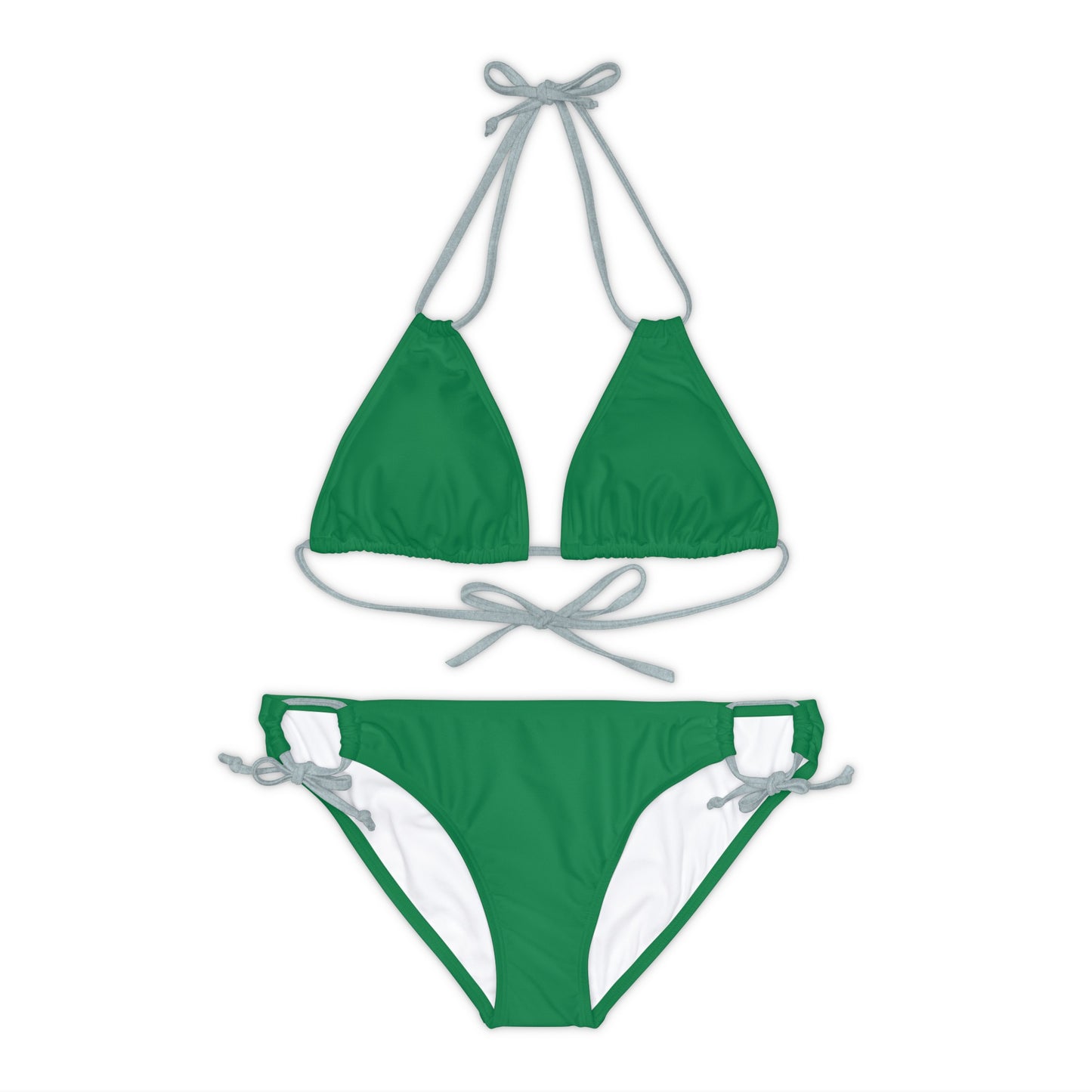 Wyndrift Green Strappy Bikini Set (AOP)