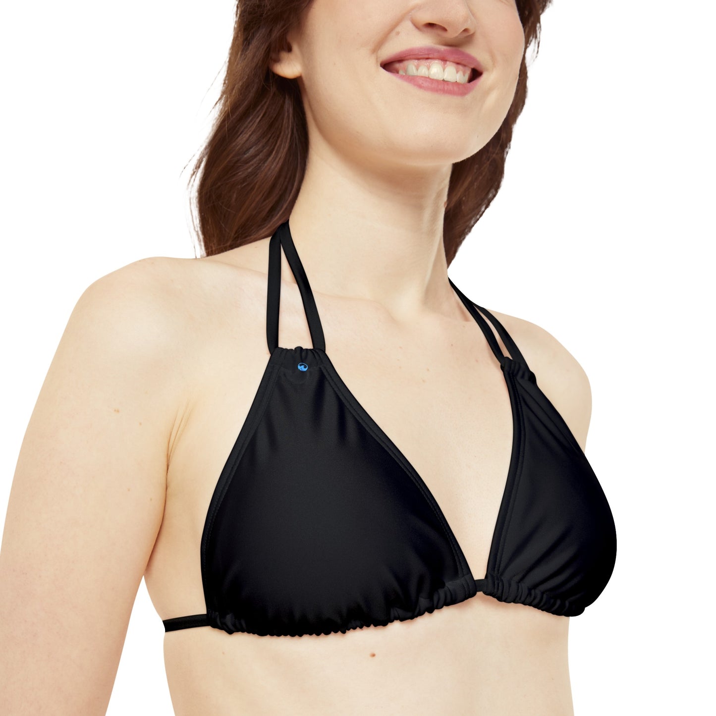 Wyndrift Black Triangle Bikini Top (AOP)