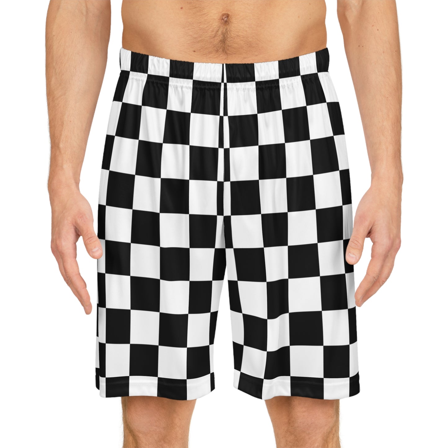 Checkered Basketball Shorts (AOP)