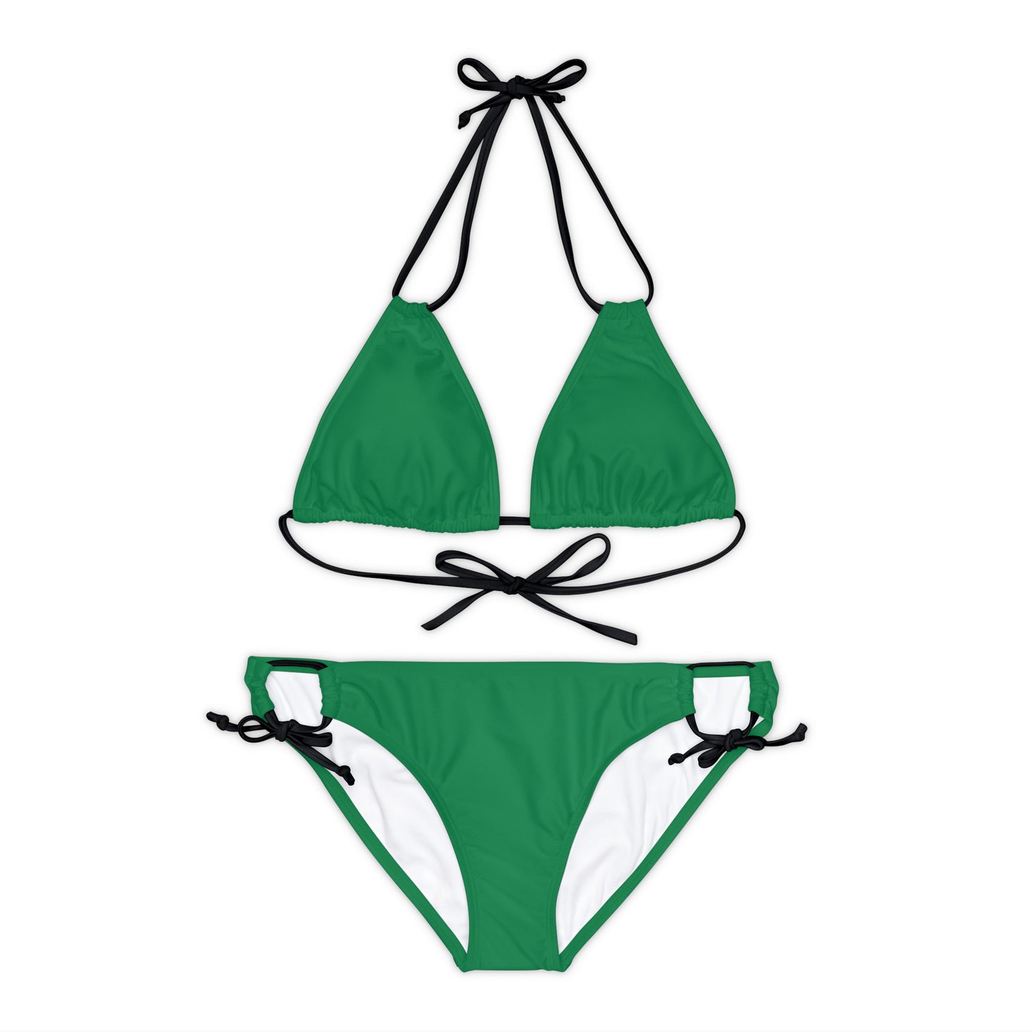 Wyndrift Green Strappy Bikini Set (AOP)