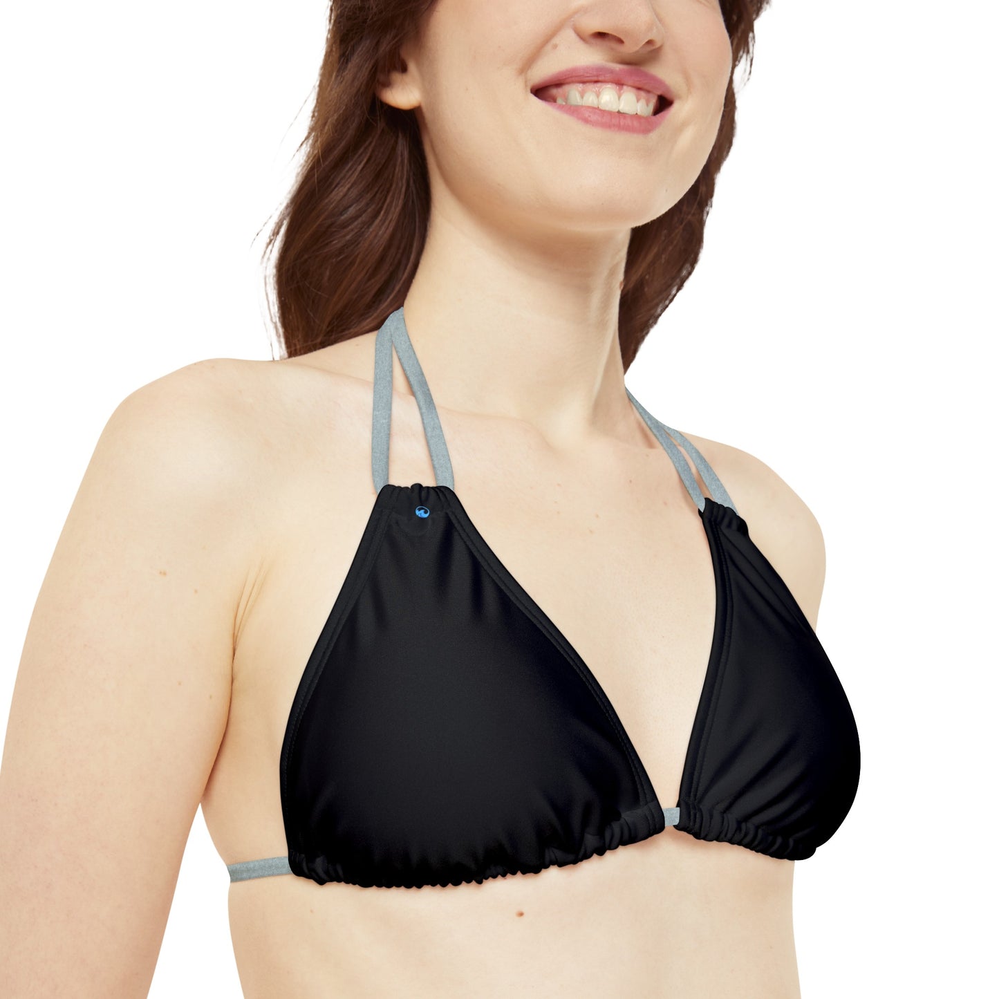 Wyndrift Black Triangle Bikini Top (AOP)