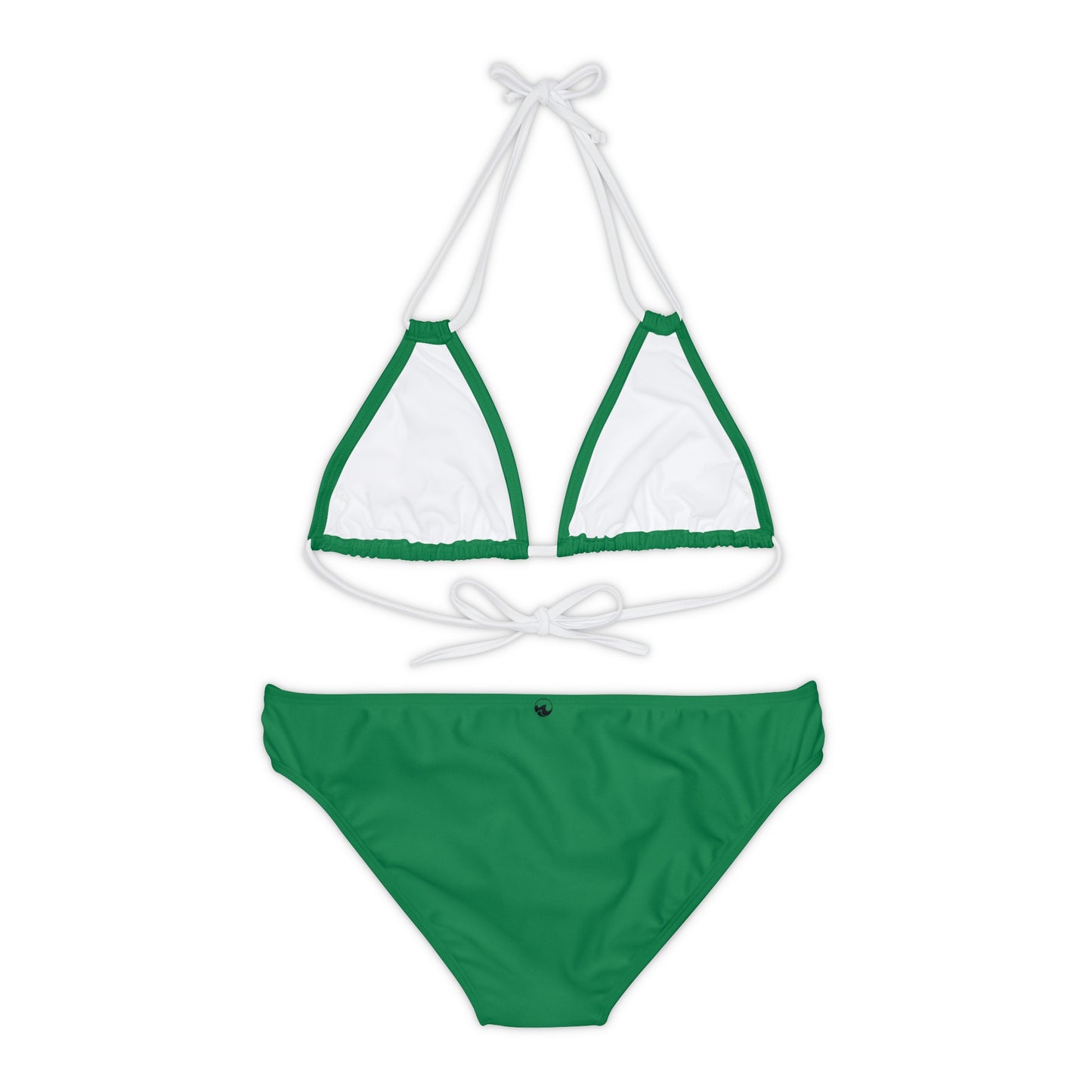 Wyndrift Green Strappy Bikini Set (AOP)