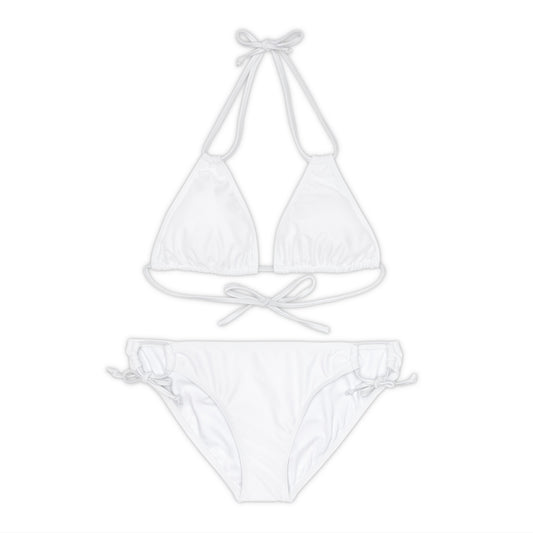 Wyndrift White Strappy Bikini Set (AOP)