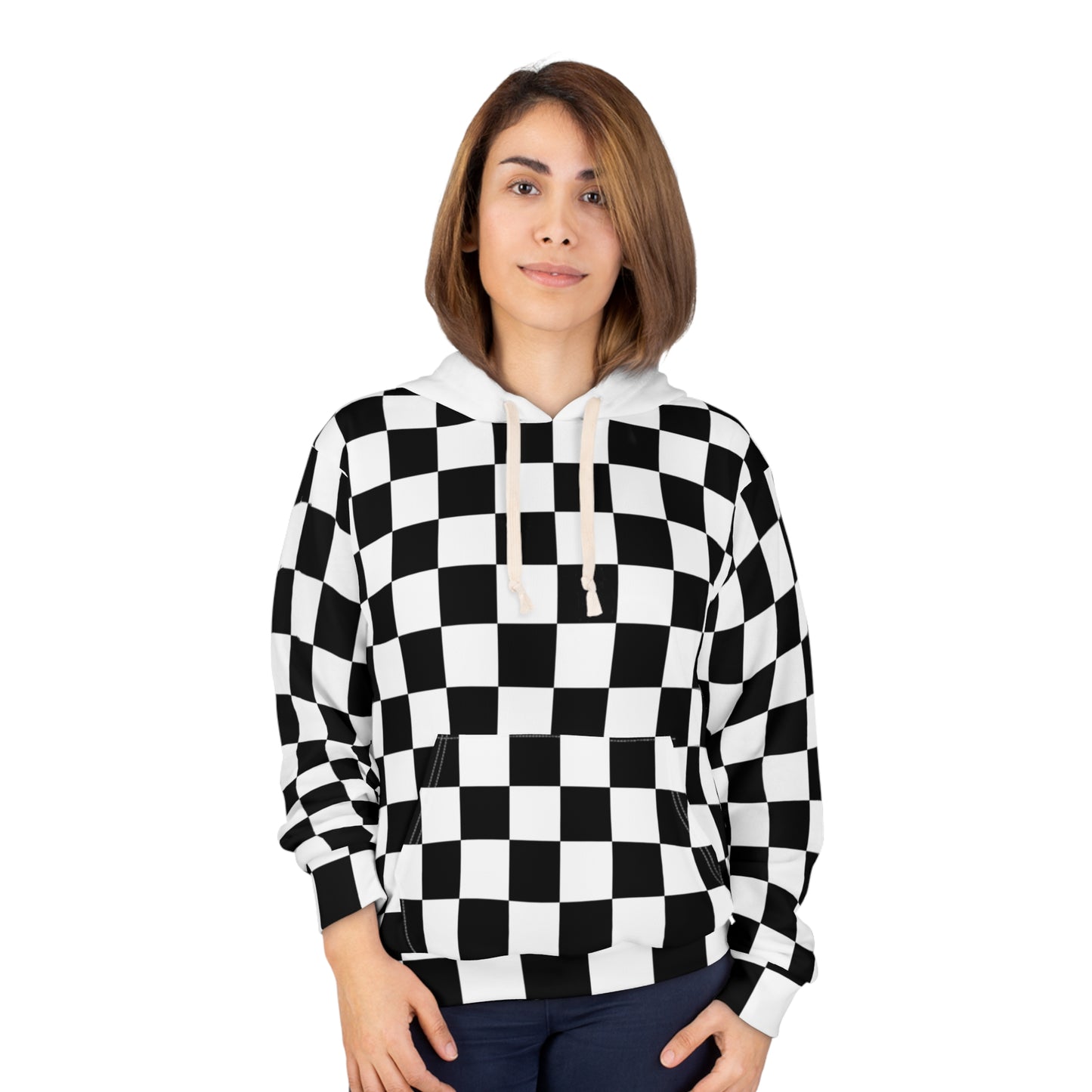 Checkered Pullover Hoodie (AOP)