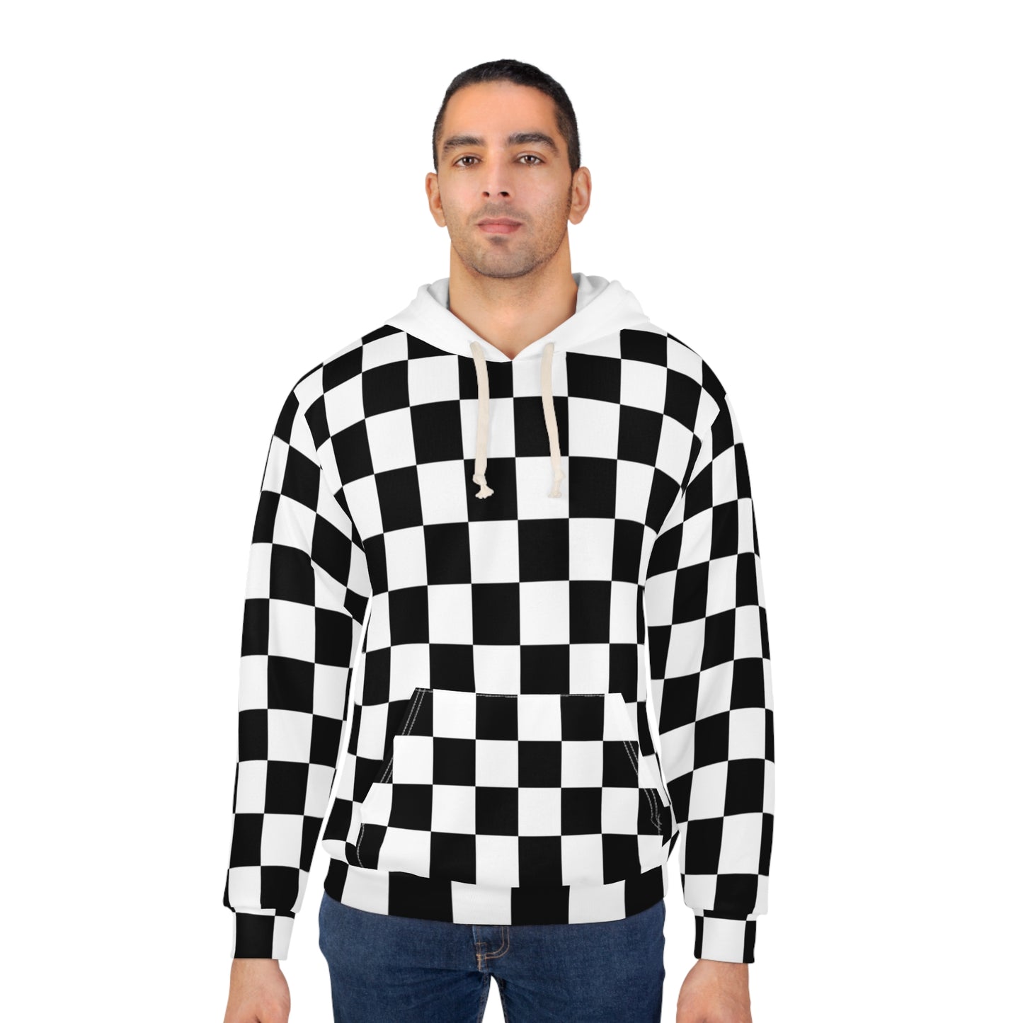 Checkered Pullover Hoodie (AOP)