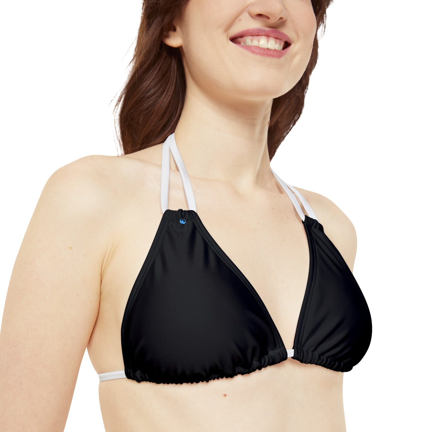 Wyndrift Black Triangle Bikini Top (AOP)