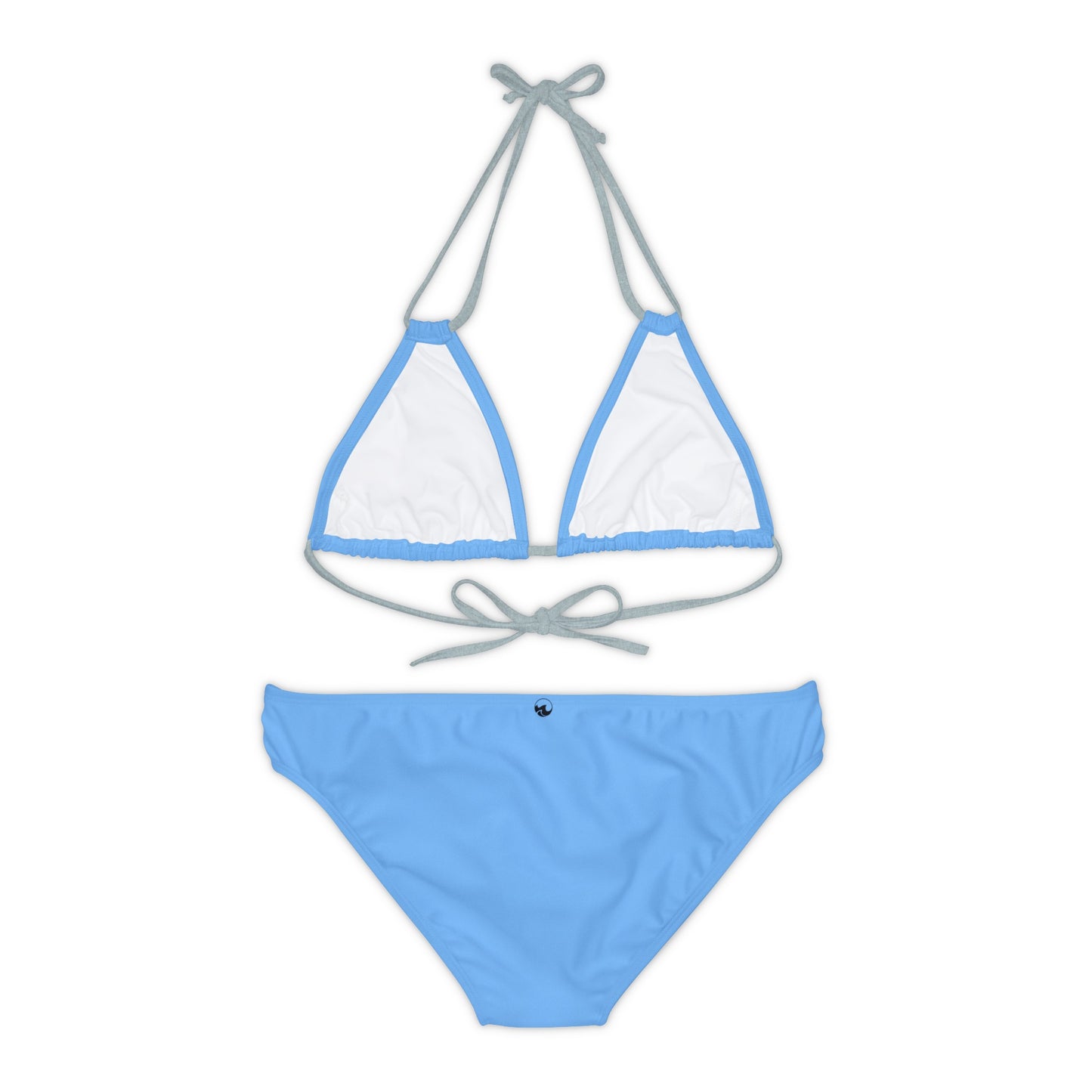 Wyndrift Blue Strappy Bikini Set (AOP)