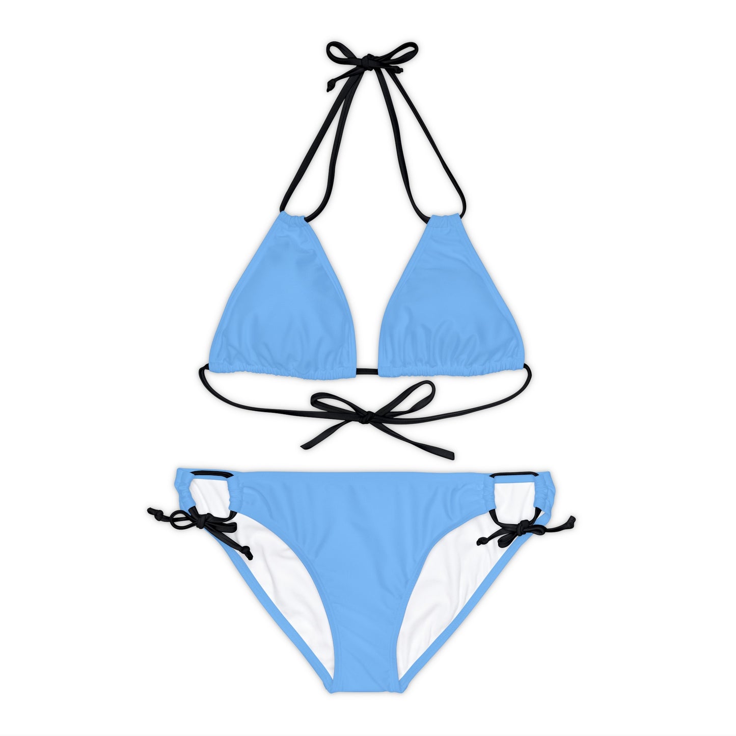 Wyndrift Blue Strappy Bikini Set (AOP)