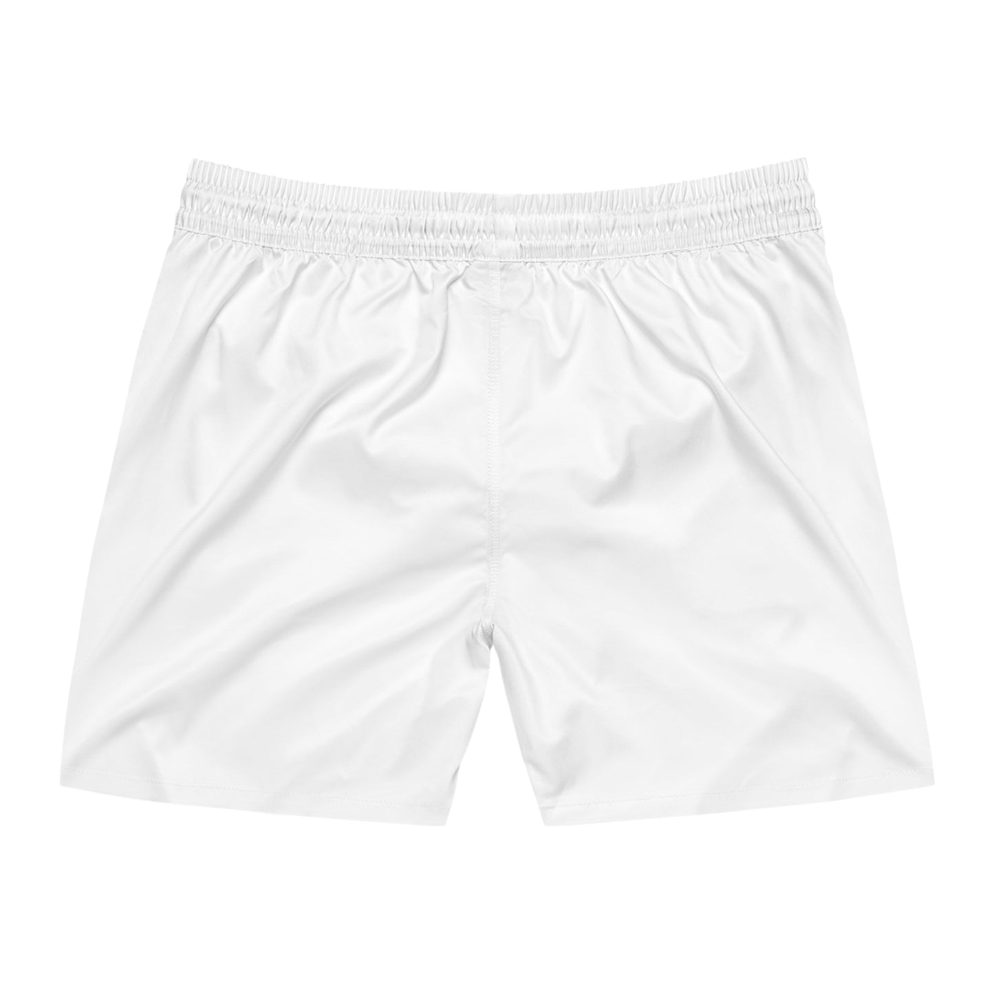 Wyndrift White Mid-Length Swim Shorts (AOP)