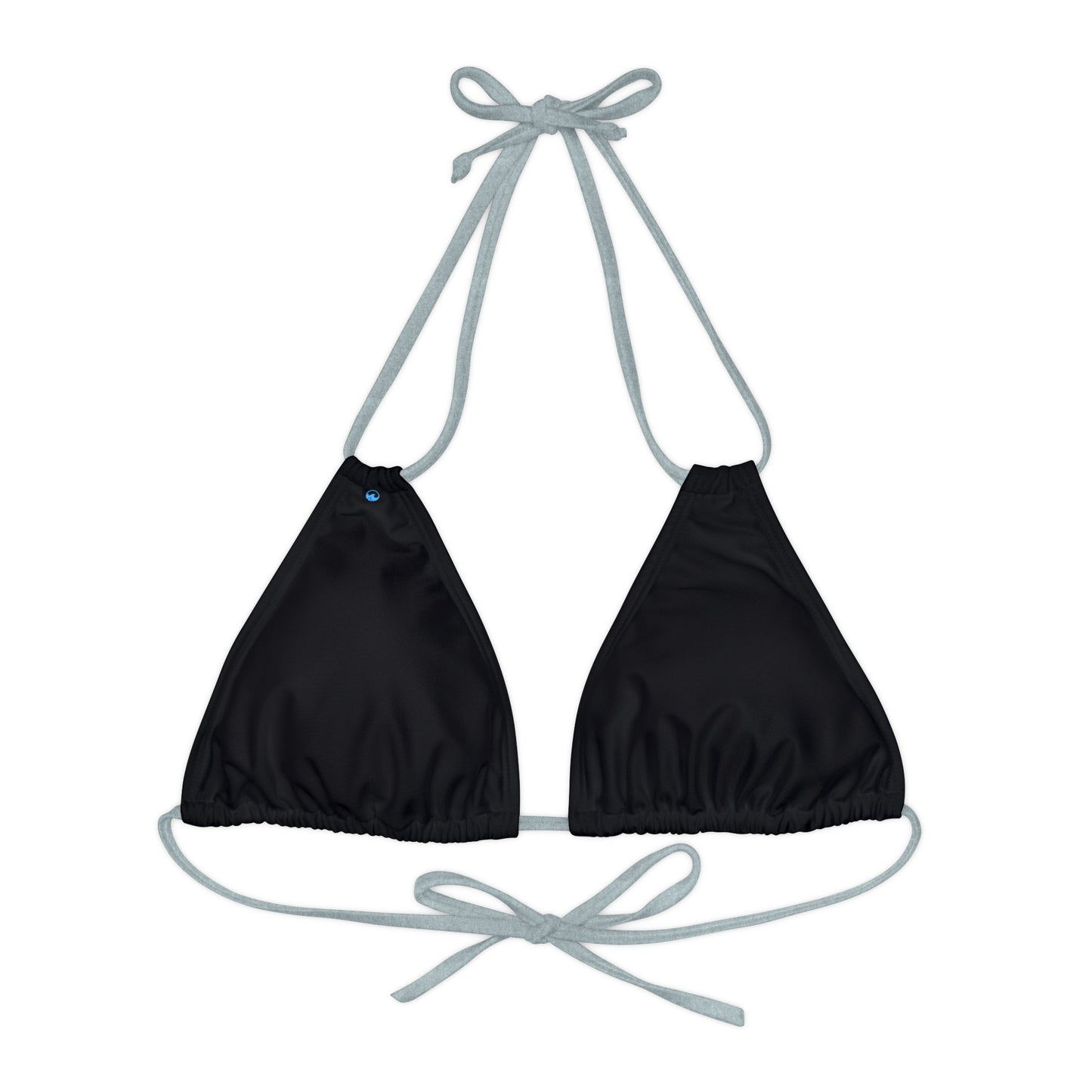 Wyndrift Black Triangle Bikini Top (AOP)