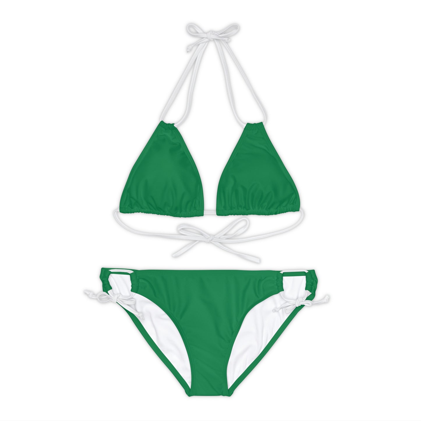 Wyndrift Green Strappy Bikini Set (AOP)