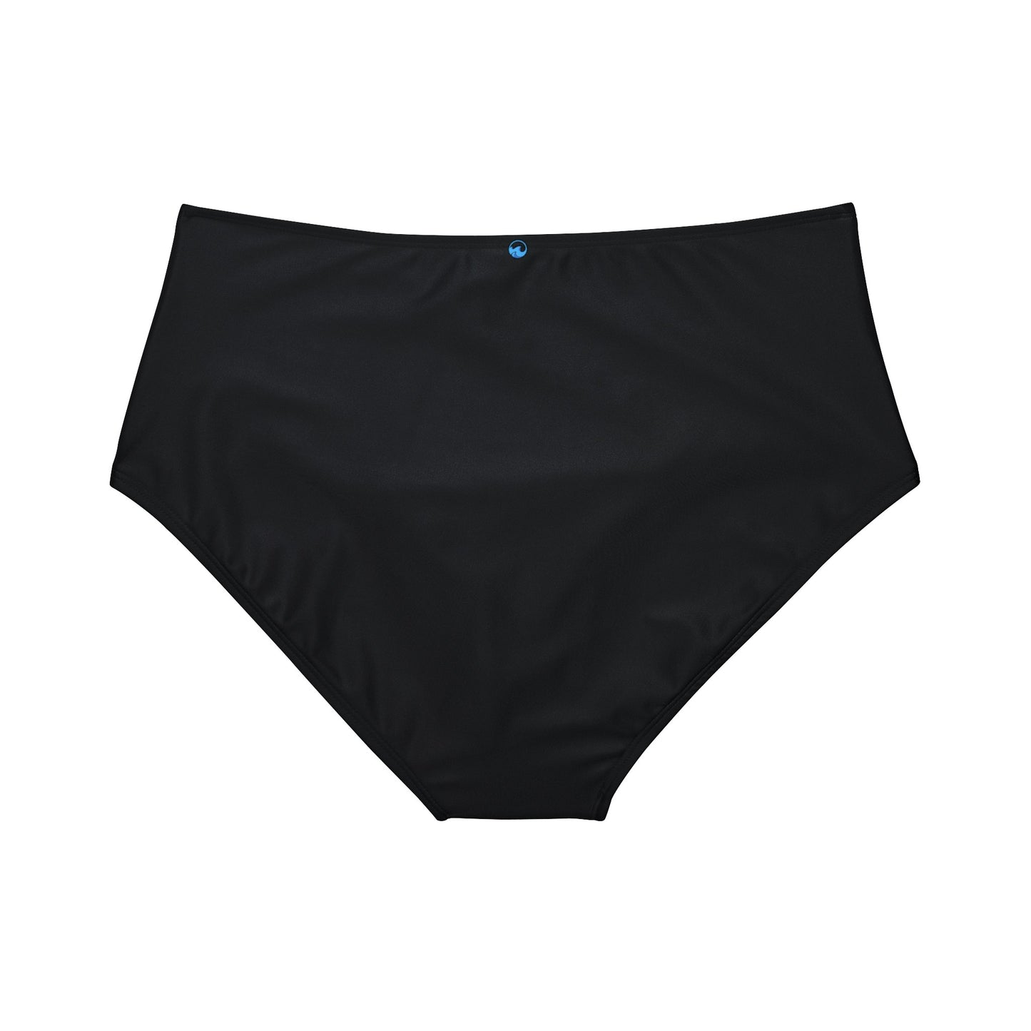 Wyndrift Black High-Waist Bikini Bottom (AOP)