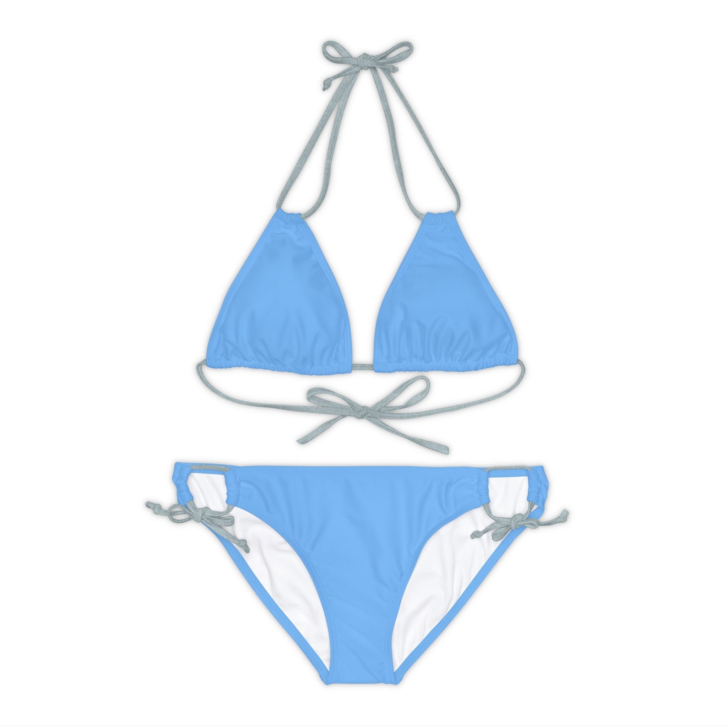 Wyndrift Blue Strappy Bikini Set (AOP)