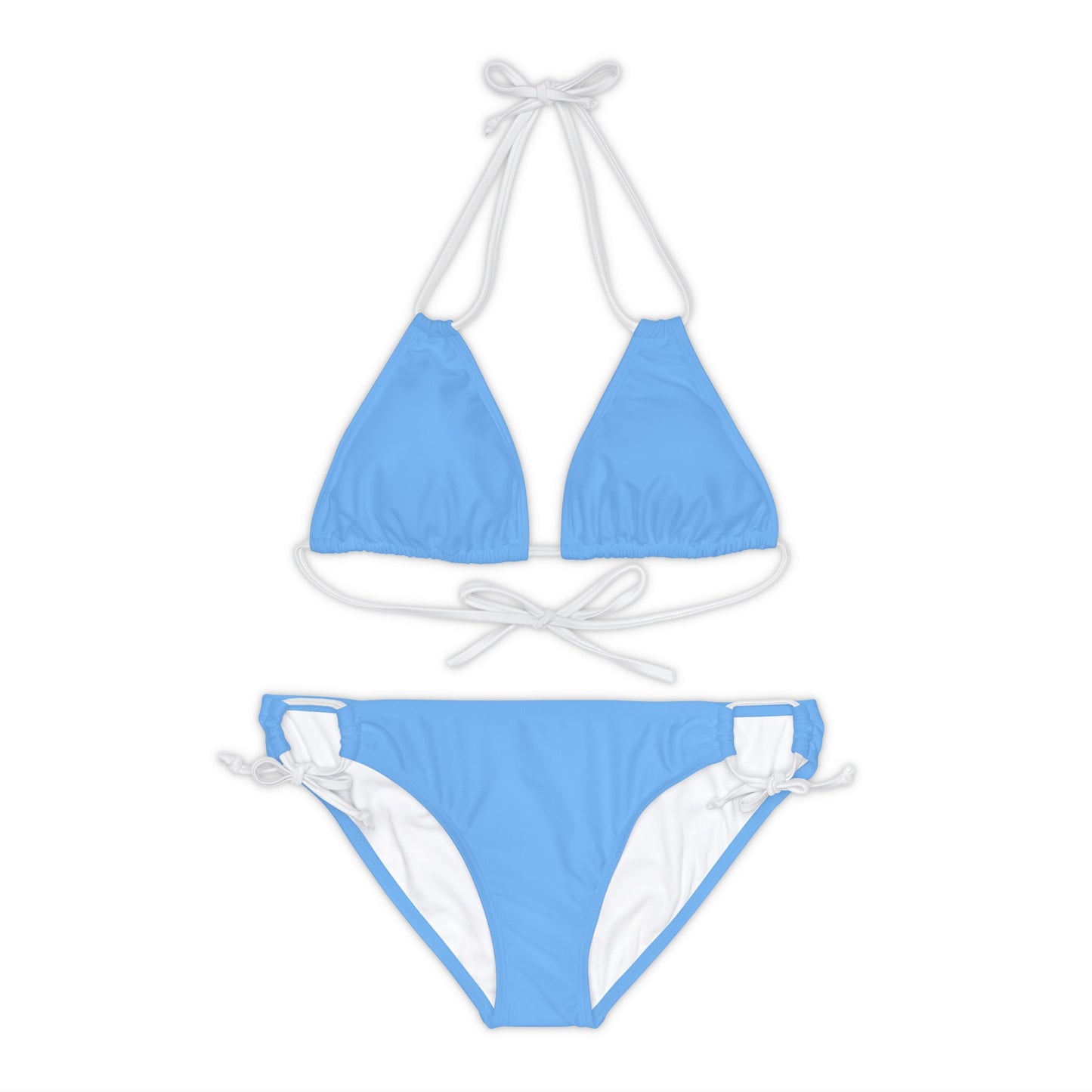 Wyndrift Blue Strappy Bikini Set (AOP)