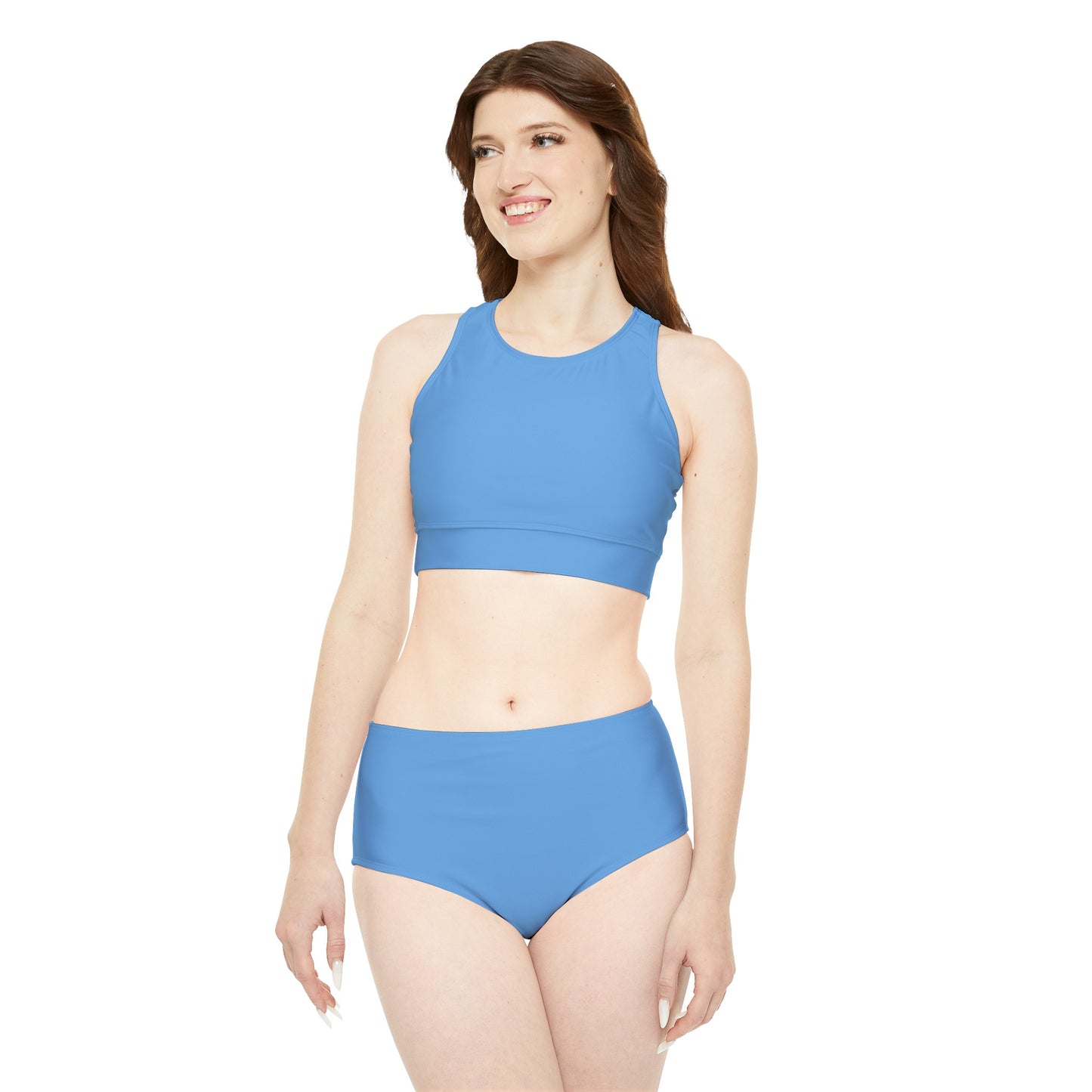 Wyndrift Blue Sporty Bikini Set (AOP)